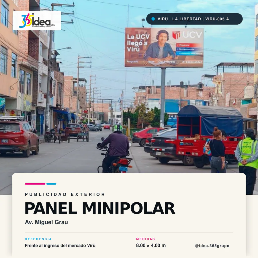Panel publicitario VIRU-005, cara A